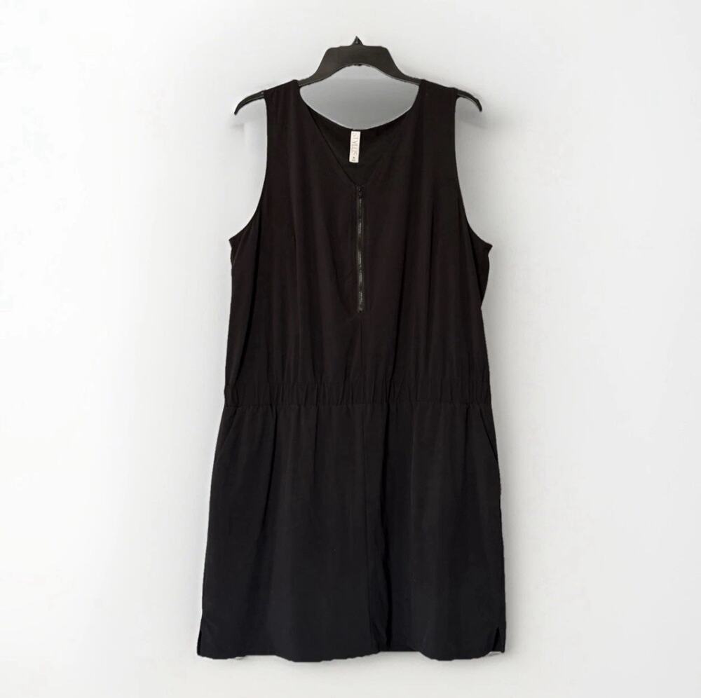 Stylus Women’s Black Sleeveless Romper/Skort Dress Shorts Liner Activewear Sz XL